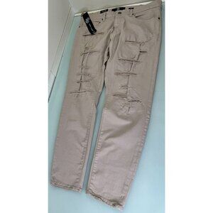 Jordan Craig Ross Tribeca Twill Jeans Mens 38X32 Skinny Tapered Fit Distressed